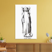 Effigy of Edward II van Gloucester Cathedral Canvas Afdruk (Insitu (Woonkamer))