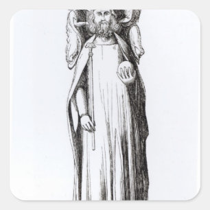 Effigy of Edward II van Gloucester Cathedral Vierkante Sticker