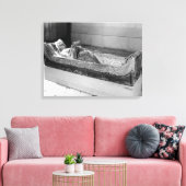 Effigy of Eleanor of Aquitaine Canvas Afdruk (Insitu (Woonkamer))