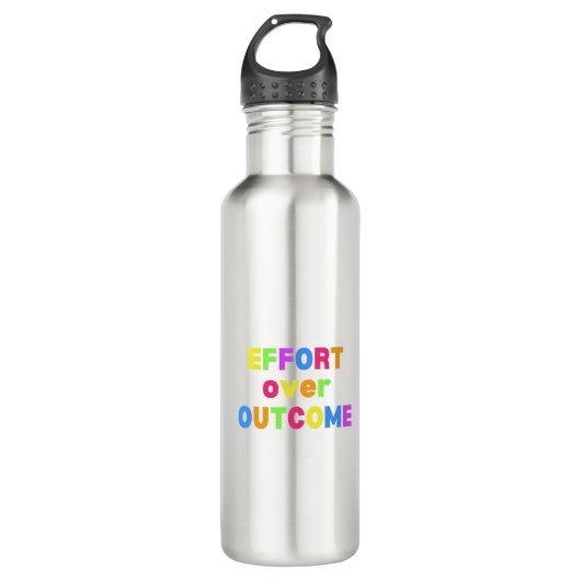 Effort over outcome travel mug waterfles  (Voorkant)