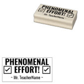 "EFFORT PHÉNOMÉNAL !" Tampon en caoutchouc de nota (Tamponné)