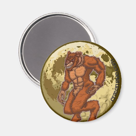 Effrayant aimant Werewolf Moon (Recto/Verso)