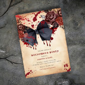Éffrayant arc noir Halloween Costume Invitation