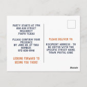 Éffrayant Castle Nuages Halloween Fête Invitation (Dos)