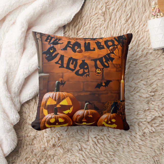 Éffrayant Chic Halloween Jouer Oreillers (Couverture)