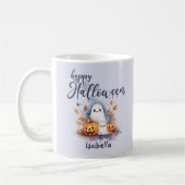 Éffrayant Citrouille d'Halloween Ghost Spider Mug (Gauche)