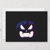 Éffrayant | citrouille Invitation de la fête d'hal (Dos)