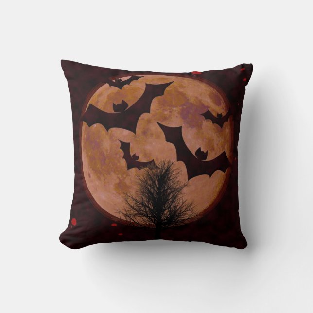 Éffrayant Coussin de chaume d'Halloween (Recto)