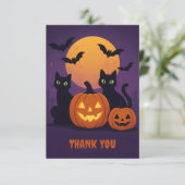Éffrayant Cute Carte de remerciements Halloween -  (Debout devant)
