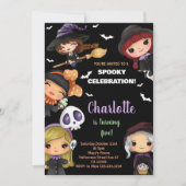 Éffrayant Dolls Halloween Invitations d'anniversai (Devant)