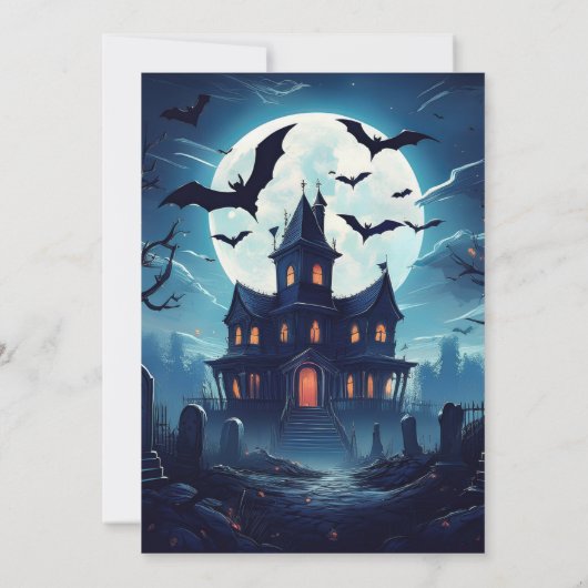 Éffrayant, Fun Halloween Invitation (Dos)