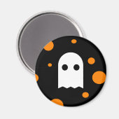 Éffrayant Ghost Halloween Frigo Magnet (Recto/Verso)