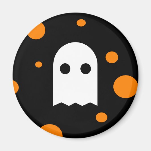 Éffrayant Ghost Halloween Frigo Magnet (Devant)