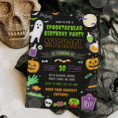 Éffrayant Halloween Anniversaire Fête Invitation E