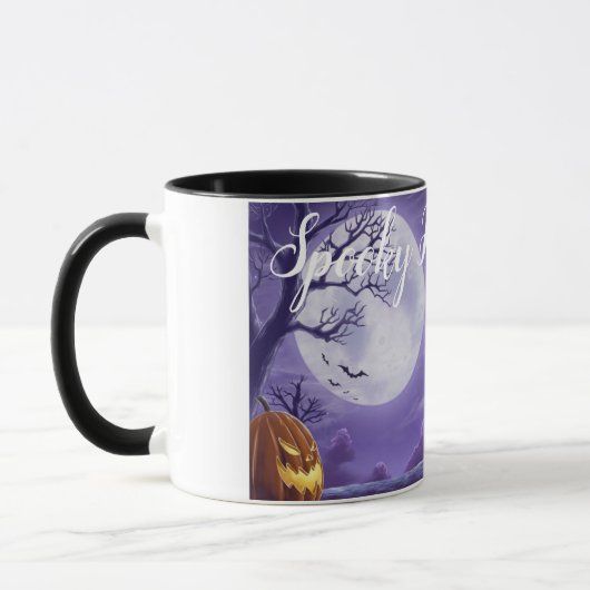 Éffrayant Halloween café Mug (Gauche)