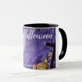Éffrayant Halloween café Mug (Devant droit)
