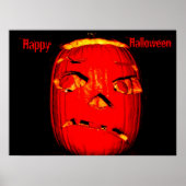 ÉFFRAYANT HALLOWEEN CITROUILLE POSTER (Devant)