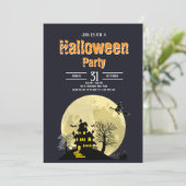 Éffrayant Halloween Costume Party Invitation 3 (Debout devant)