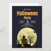 Éffrayant Halloween Costume Party Invitation 3 (Devant / Derrière)