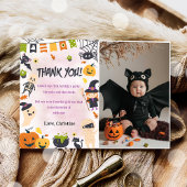 Éffrayant Halloween Cute Ghost Carte de remercieme