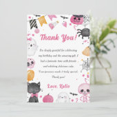 Éffrayant Halloween Cute Ghost Carte de remercieme (Debout devant)