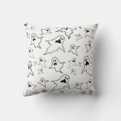 Éffrayant Halloween Fantômes Jeter Coussin (Verso)
