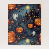 Éffrayant Halloween Haunted Night Puzzle (Vertical)