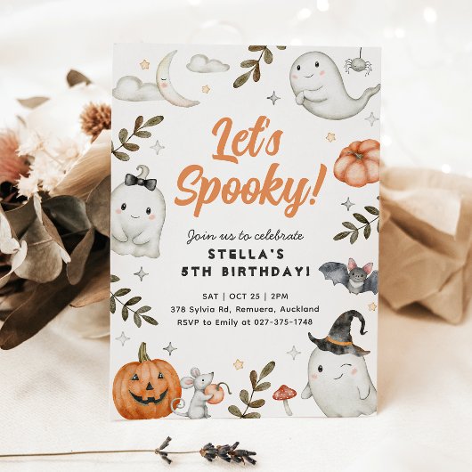 Éffrayant Halloween Invitation d'anniversaire