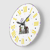 Éffrayant Halloween Land Wall Horloge (Angle)