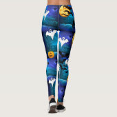 Éffrayant Halloween Leggings chauves-souris coureu (Dos)