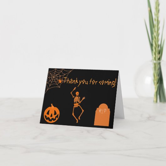 Éffrayant Halloween Merci Cartes (Devant)