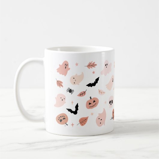 Éffrayant Halloween Mug - Citrouille, Fantôme & So (Gauche)