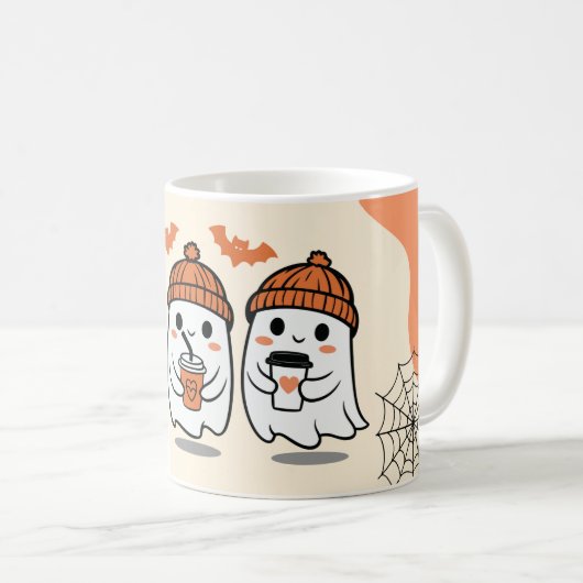 Éffrayant Halloween Mug - Citrouille, Fantôme & So (Devant droit)