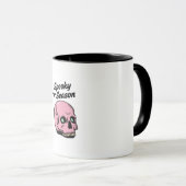 Éffrayant Halloween Mug & Coussin - Citrouilles, C (Devant droit)