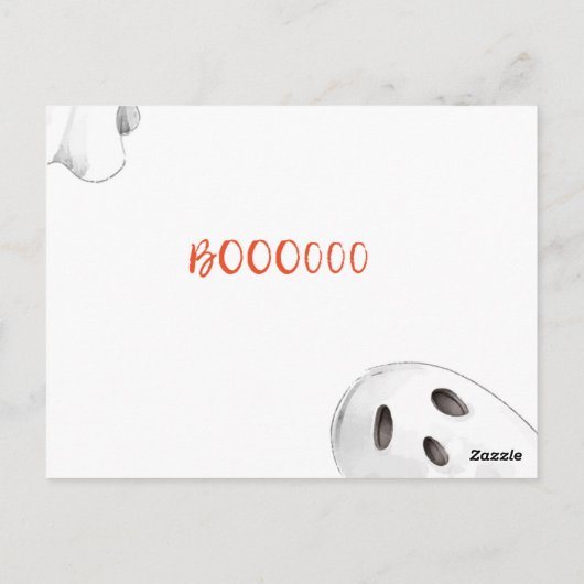 Éffrayant Halloween Party Invitation Citrouille fa (Dos)