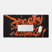 Éffrayant Halloween Splash Rétro Rouge Orange Horr (Clavier et souris)