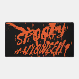 Éffrayant Halloween Splash Rétro Rouge Orange Horr