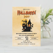 Éffrayant Happy Costume d'Halloween Invitation 2 (Debout devant)