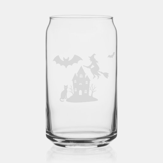 Éffrayant Hauné Maison & Sorcière Silhouette | (Verso)