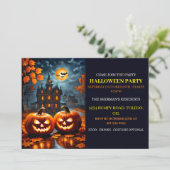 Éffrayant Haunted House Halloween Invitations de l (Debout devant)