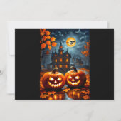 Éffrayant Haunted House Halloween Invitations de l (Dos)