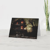 éffrayant house3 carte de voeux halloween (Dos)