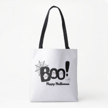 Éffrayant mignon "Boo !" Sac fourre-tout fantôme d