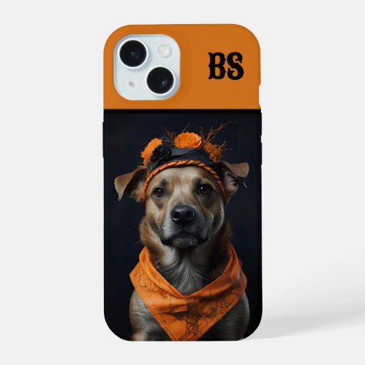 Éffrayant mignon chien d'Halloween caché (Verso)