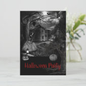Éffrayant Old Farm Halloween Fête Invitation (Debout devant)