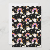 Éffrayant One, Retro Thème 1er Invitation annivers (Dos)