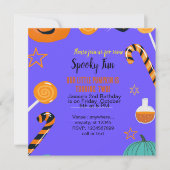 éffrayant plaisir fantôme halloween modèle invitat (Devant)