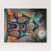 Éffrayant Rainbow Splatt Castle Jigsaw Puzzle (Horizontal)