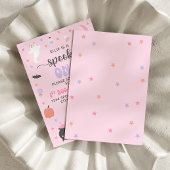 Éffrayant rose 1er anniversaire Invitation