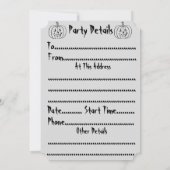 éffrayant sang rouge chat halloween invitations de (Dos)